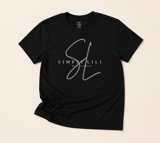 SIMPLY LILI SIGNATURE T-SHIRT - ONYX