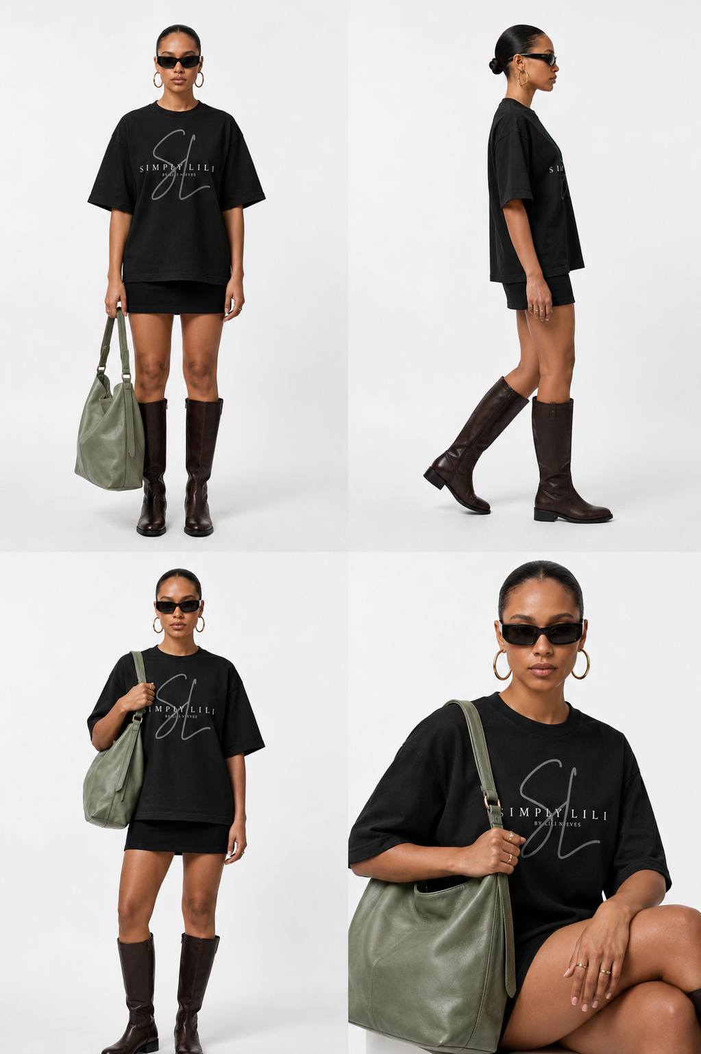 SIMPLY LILI SIGNATURE T-SHIRT - ONYX